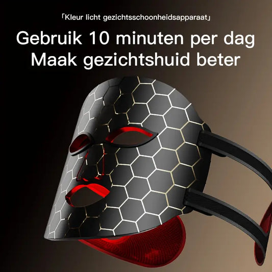 Professioneel 7-Kleuren Lichttherapie Gezichtsmasker